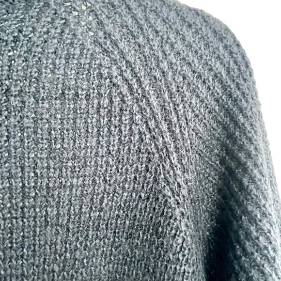 ICHI Scandi Blue Oversized Slouchy Boxy Chunky IHODANSA Cardigan Sweater Size L - Picture 6 of 14